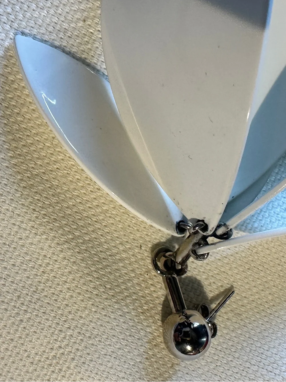 Proenza Schouler Silver-White Petal Drop Earrings - Women's Accessories